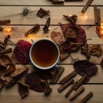 Cinnamon Tea on Hardwood Table