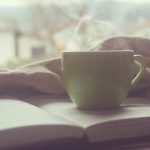 Hot Tea Sitting on a Book