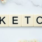 Domino Tiles Spelling Out the Word, "Keto"