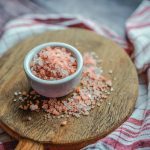 Salt in a Small Glass Bowl